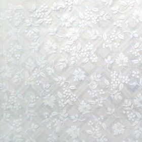 Pure Flower- Self-Adhesive Embossed Window Film Home Decor(Roll)