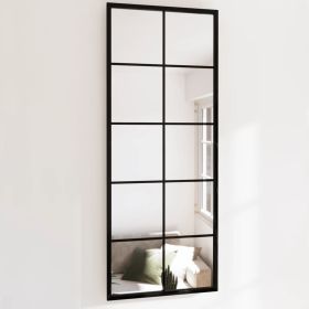 Mirror Black Metal, Glass Mirror Rectangular Traditional