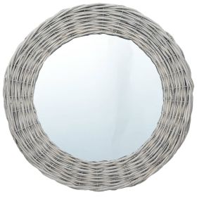 Mirror Natural Wicker, glass 27.6 in Decorative Inlays Mirror