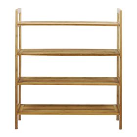 Oceanstar 4-Tier Bamboo Shoe Rack, Natural