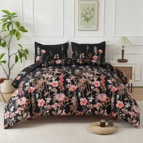 HeiSeFanHua Comforter (Option: King)