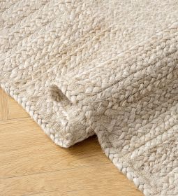 burlap rug 2x3Ft (Color: Beige)